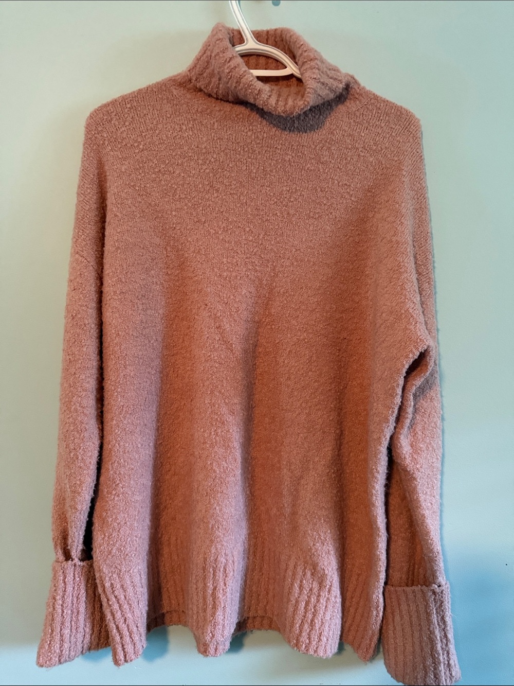 Gilli Dusty Rose Turtleneck Sweater